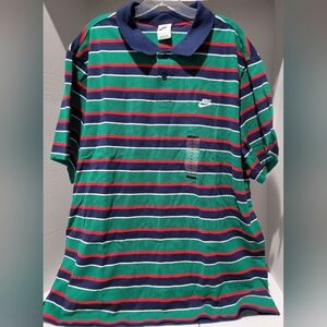 Nike Club Striped Polo Shirts Mens Size XL NWT